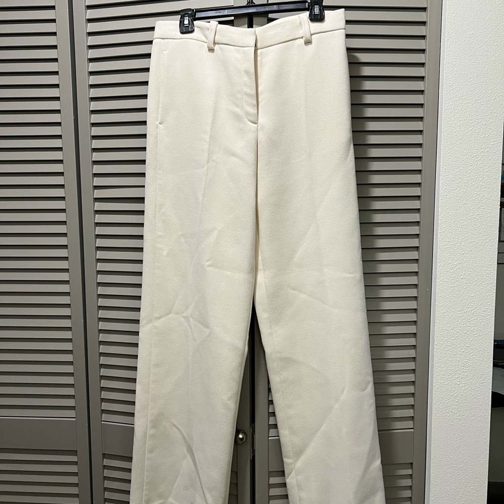 Tory Burch White Thomas Trousers - Picture 2 of 9